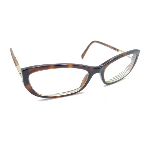Prada VPR 03N AB6-1O1 Tortoise Brown Cat Eye Eyeglasses Frames 55-17 135 Italy - Picture 1 of 12